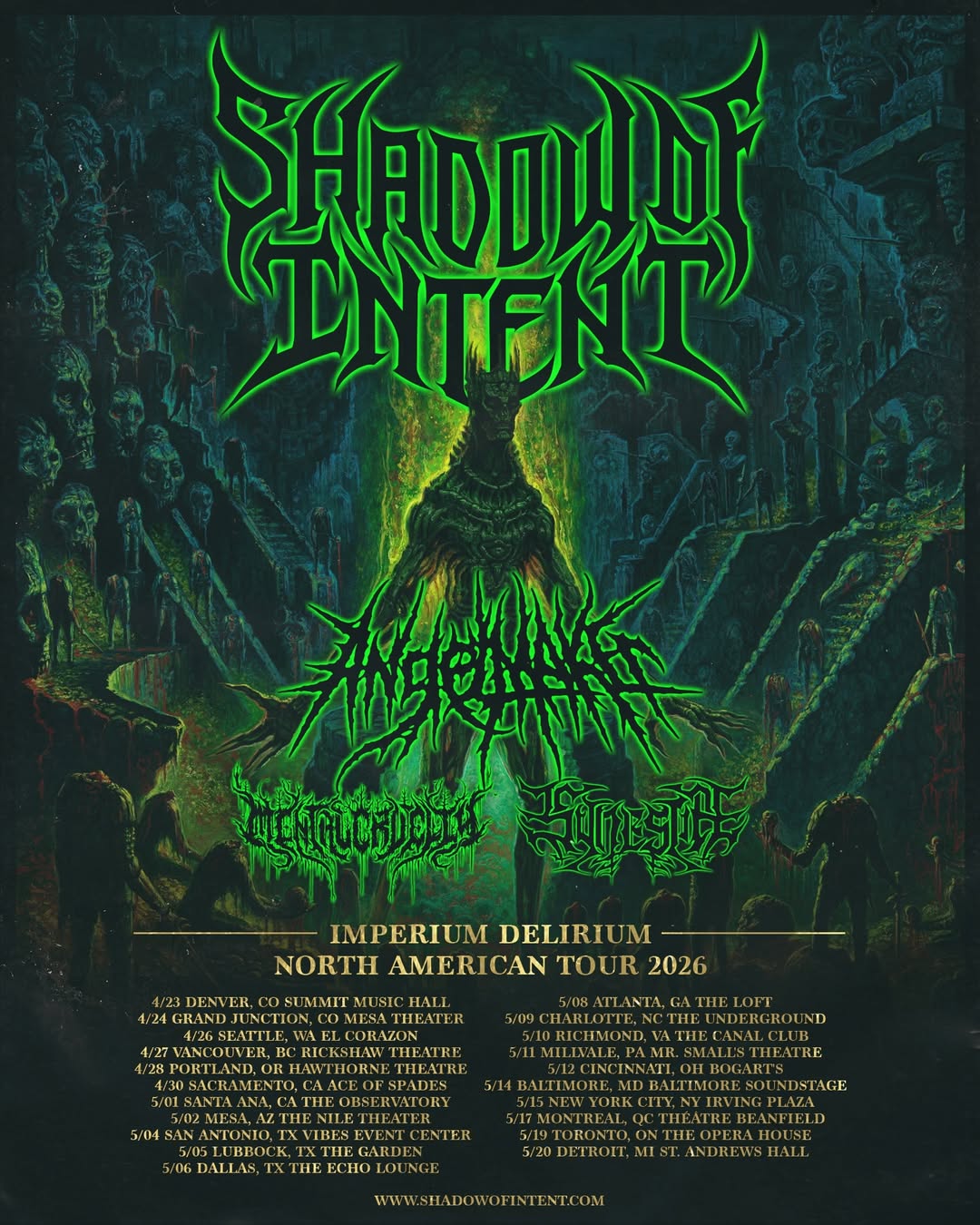 Mental Cruelty Imperium Delirium Tour Poster 2026